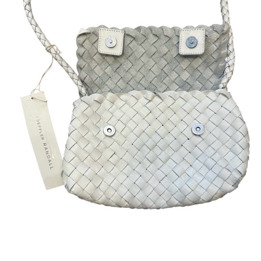 NWT Loeffler Randall Vinnie Woven Leather Crossbody Bag - Picture 9 of 13